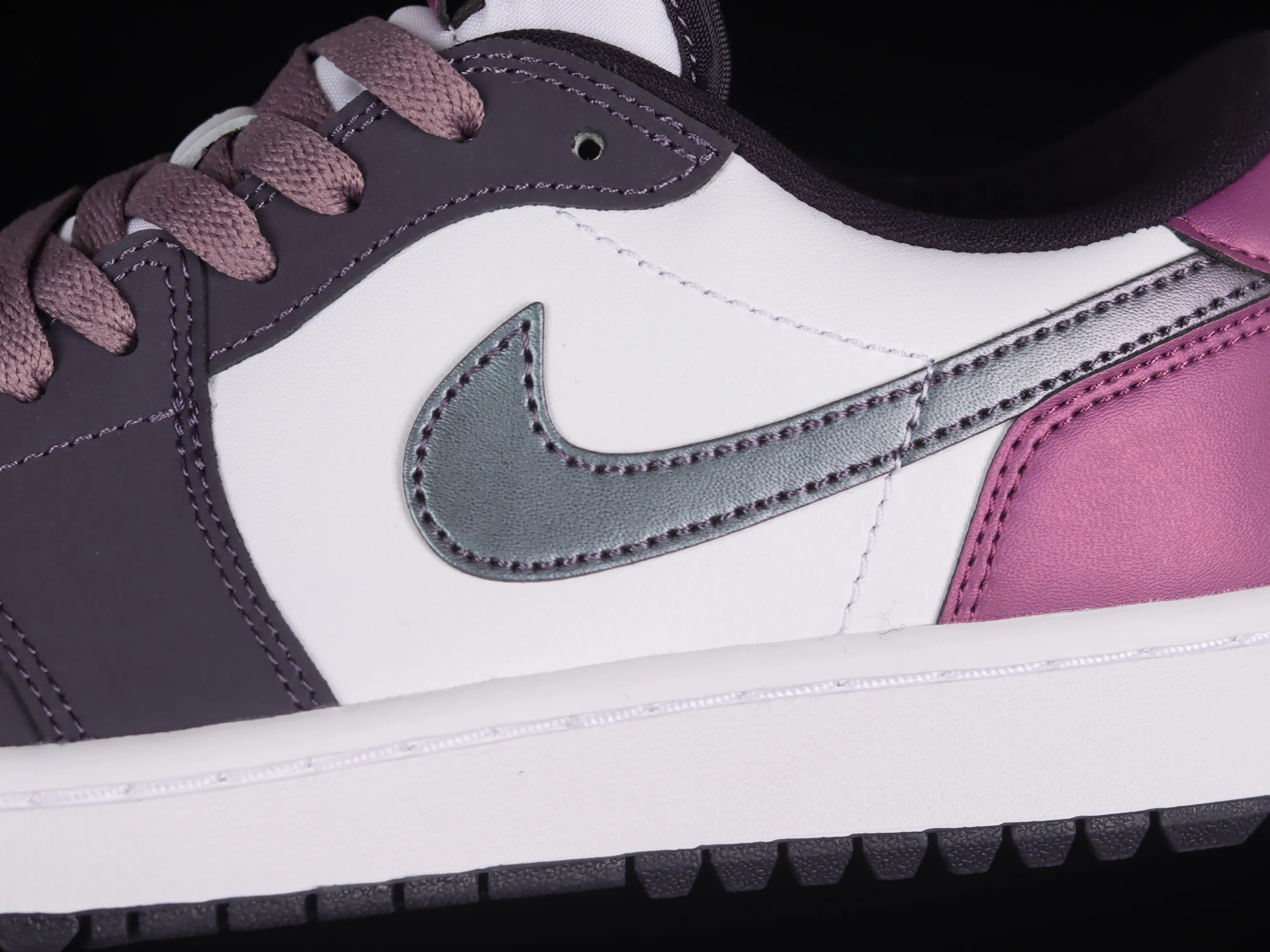 All categories Air Jordan Jordan series basketball shoes Air Jordan 1 Low G version pure original Air Jordan 1 Low Golf "Purple Smoke" AJ1 Joe 1 new golf version smoke white purple DZ9787-155